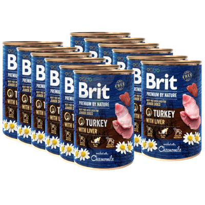 Brit Premium by Nature Turkey With Liver 12x400g