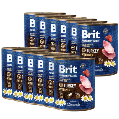 Brit Premium by Nature Turkey With Liver 12x800g
