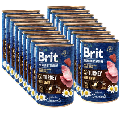 Brit Premium by Nature Turkey With Liver 18x400g