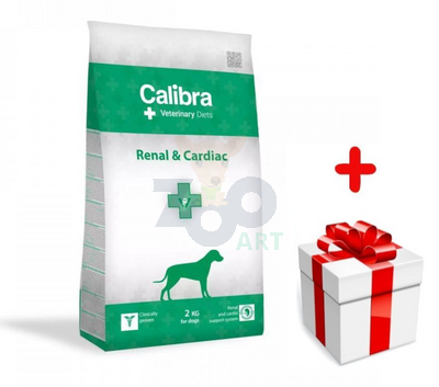 Calibra Veterinary Diets Dog Renal Cardiac 2kg + Niespodzianka dla psa GRATIS