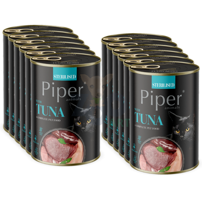 DOLINA NOTECI Piper dla kotów sterylizowanych z tuńczykiem 12x400g