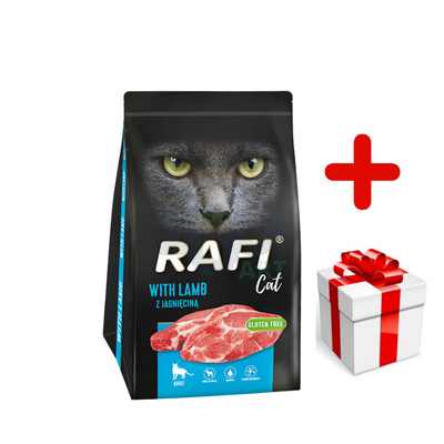 DOLINA NOTECI Rafi Cat karma sucha dla kota z jagnięciną 1,5kg + niespodzianka dla kota GRATIS!