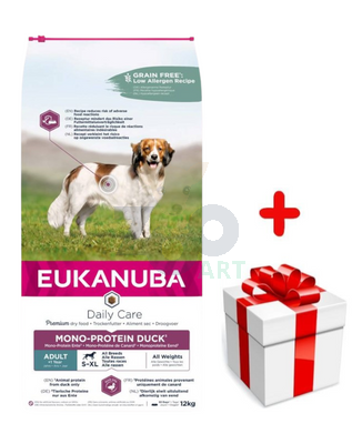 EUKANUBA-Adult Daily Care Mono-Protein duck-12kg + niespodzianka dla psa GRATIS!