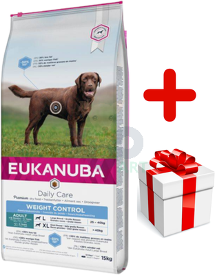 Eukanuba adult large breed weight control chicken 15kg + niespodzianka dla psa GRATIS!