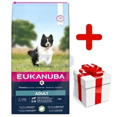 Eukanuba adult small&medium breed rich In lamb & rice 12kg + niespodzianka dla psa GRATIS!