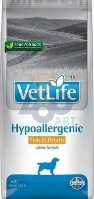 FARMINA Vet Life Dog Hypoallergenic Fish & Potato 12kg + Advantix - dla psów 25-40kg (pipeta 4ml)