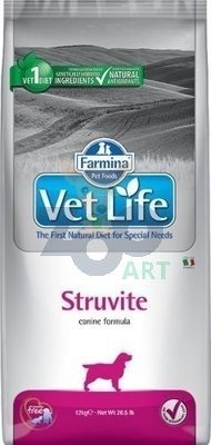 FARMINA Vet Life Dog Struvite (Urinary) 12kg + Advantix - dla psów 10-25kg (pipeta 2,5ml)