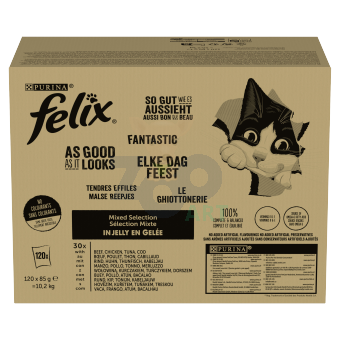 FELIX Fantastic Karma dla kotów wybór smaków w galaretce 120x85g