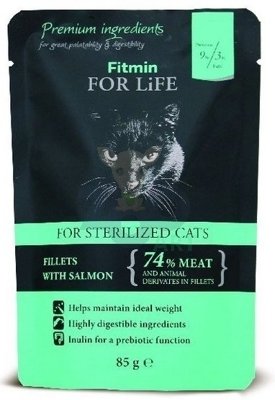 Fitmin Cat For Life Sterilized Salmon 24x85g