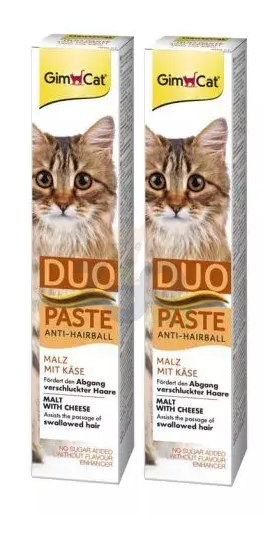 GIMBORN Gim Cat Pasta Anti-Hairball Duo malt z serem 2x50g 