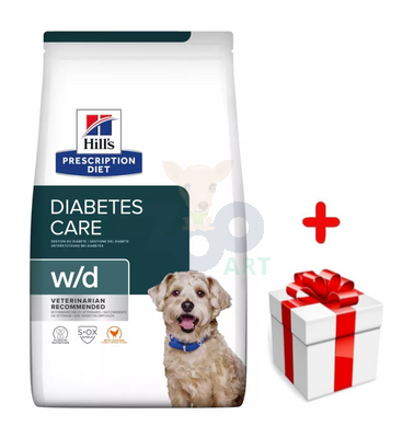 HILL'S PD Prescription Diet Canine w/d 10kg + niespodzianka dla psa GRATIS!