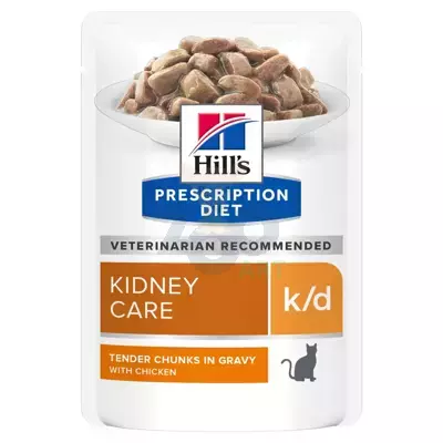 HILL'S PD Prescription Diet Feline k/d Kurczak - saszetka 6 x 85g 