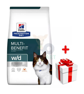 HILL'S PD Prescription Diet Feline w/d 1,5kg + niespodzianka dla kota GRATIS!