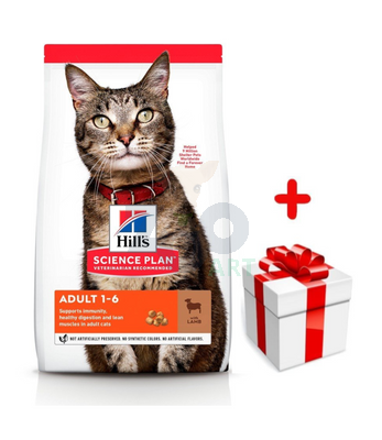 HILL'S SP Science Plan Feline Adult Jagnięcina 10kg + niespodzianka dla kota GRATIS!