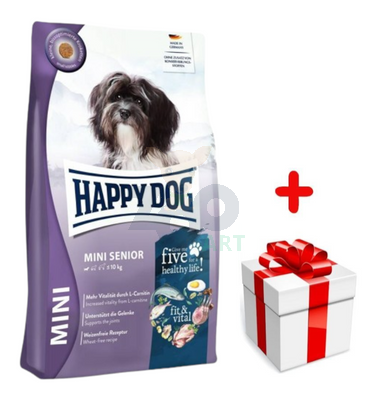 Happy Dog Mini Senior 4kg + niespodzianka dla psa GRATIS! 