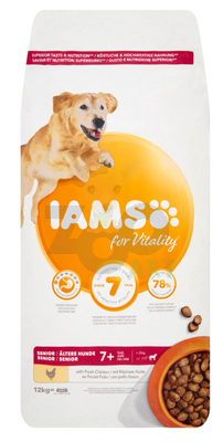 IAMS-Sucha karma for Vitality dla starszych psów ras dużych z kurczakiem 12kg