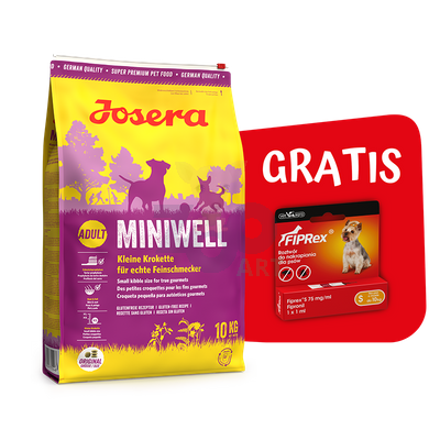 JOSERA Miniwell 10kg + Fiprex 75 S 1ml GRATIS!!