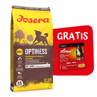 JOSERA Optiness 12,5kg + FIPREX 75 XL 5,5ML GRATIS!!