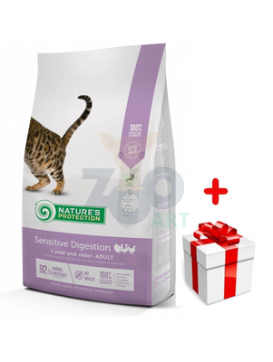 NATURES PROTECTION Sensitive Digestion 7kg + niespodzianka dla kota GRATIS!
