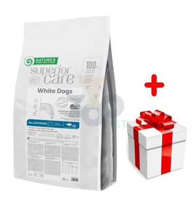 Nature's Protection Superior Care White Dog White Fish All Sizes and Life Stages 10kg + niespodzianka dla psa GRATIS! 