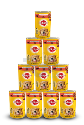 PEDIGREE Adult mokra karma dla psów z wołowiną w galaretce 12x1,2kg