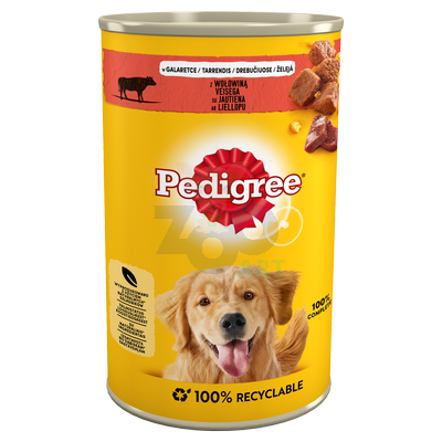 PEDIGREE Adult mokra karma pełnoporcjowa dla dorosłych psów z wołowiną w galaretce 6x1200g