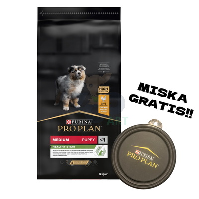 PRO PLAN Health Start Puppy Karma dla szczeniąt bogata w kurczaka 12kg + Miska GRATIS!!