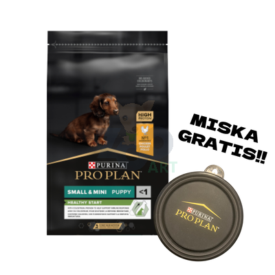 PRO PLAN Healthy Start Small & Mini Puppy Karma dla szczeniąt bogata w kurczaka 7kg + Miska GRATIS!!