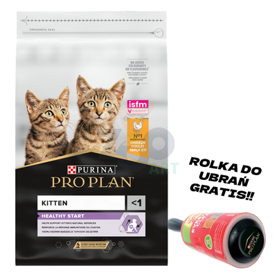 PRO PLAN Kitten Healthy Start Karma dla kociąt bogata w kurczaka 10kg + Rolka do ubrań GRATIS!!