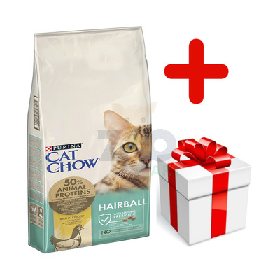 PURINA Cat Chow Special Care Hairball Control 15kg + niespodzianka dla kota GRATIS!