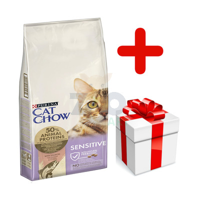 PURINA Cat Chow Special Care Sensitive 15kg + niespodzianka dla kota GRATIS!