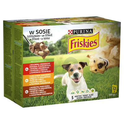 PURINA Friskies Karma dla psów w sosie 12x100g