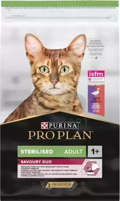 PURINA Pro Plan Cat Sterilised Duck & Liver 10kg + Rolka do ubrań GRATIS!!