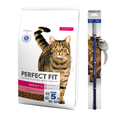 Perfect Fit - sucha karma pełnoporcjowa dla dorosłych kotów bogata w wołowinę 7kg + WĘDKA GRATIS !!!