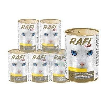RAFI Cat Kawałki z drobiem w sosie 6x415g