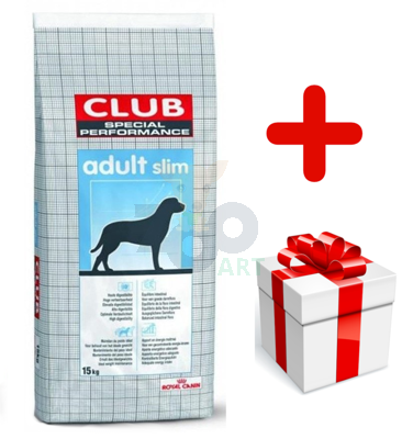 ROYAL CANIN Club Adult Slim 15kg karma sucha dla psów dorosłych z tendencją do nadwagi  + niespodzianka dla psa GRATIS!