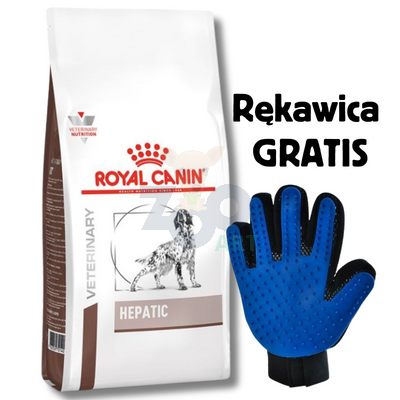 ROYAL CANIN Hepatic HF 16 12kg + Rękawica do czesania GRATIS!
