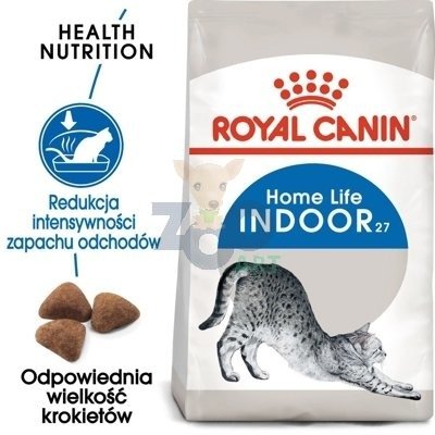 ROYAL CANIN Indoor 27 10kg karma sucha dla kotów dorosłych przebywających wyłącznie w domu/Opakowanie uszkodzone (4956 3000) !!!