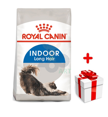ROYAL CANIN  Indoor Long Hair 4kg karma sucha dla kotów dorosłych, długowłose, przebywających wyłącznie w domu + niespodzianka dla kota GRATIS!