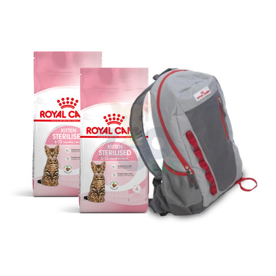 ROYAL CANIN  Kitten Sterilised 2x2kg  + Plecak Royal Canin GRATIS