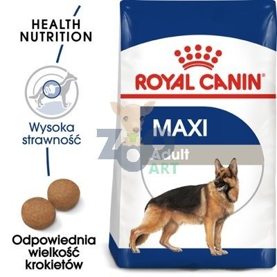 ROYAL CANIN Maxi Adult 14kg karma sucha dla psów dorosłych do 5 roku życia ras dużych/Opakowanie uszkodzone (753,1832,3942 4741) !!!