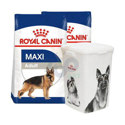 ROYAL CANIN Maxi Adult 4kg x 2 + Wiadro na karmę 51l GRATIS!