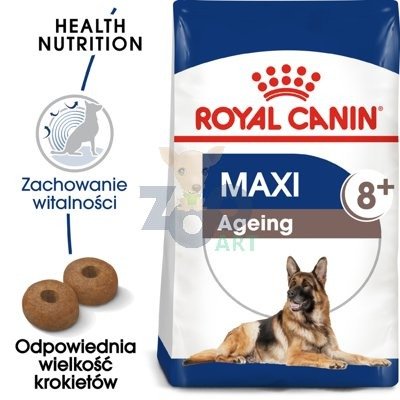 ROYAL CANIN Maxi Ageing 8+ 9kg karma sucha dla psów dojrzałych po 8 roku życia ras dużych/Opakowanie uszkodzone (4875) !!!