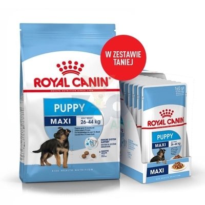 ROYAL CANIN Maxi Puppy 15kg + 10x140g saszetka