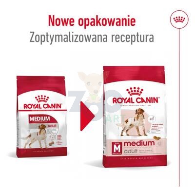 ROYAL CANIN Medium Adult 15kg karma sucha dla psów dorosłych ras średnich /Opakowanie uszkodzone (4178 5031,5736 6995 7379,7420,7424,7409 8213,8482,9004) !!!