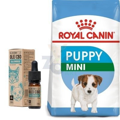 ROYAL CANIN Mini Puppy 8kg + OLEJ CBD 3% dla zwierząt 10ml (10zł taniej)
