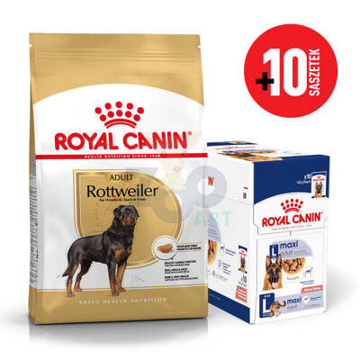 ROYAL CANIN Rottweiler Adult 12kg karma sucha dla psów dorosłych rasy rottweiler + karma mokra GRATIS!