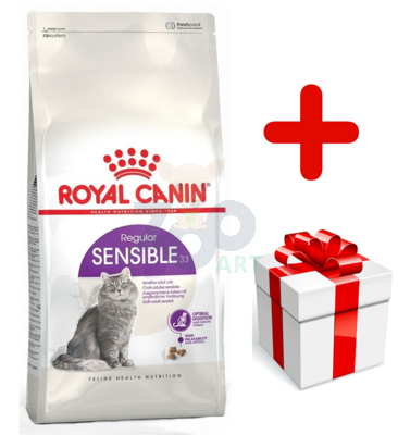 ROYAL CANIN  Sensible 33 10kg karma sucha dla kotów dorosłych, o wrażliwym przewodzie pokarmowym + niespodzianka dla kota GRATIS!