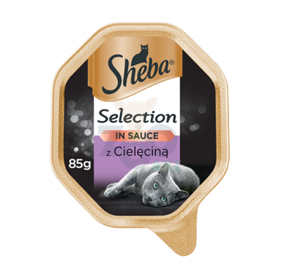 SHEBA® Selection 22x85g z Cielęciną - mokra karma dla kotów w sosie