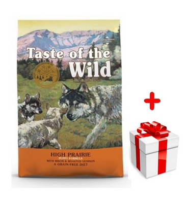 TASTE OF THE WILD High Prairie Puppy 12,2kg + niespodzianka dla psa GRATIS!
